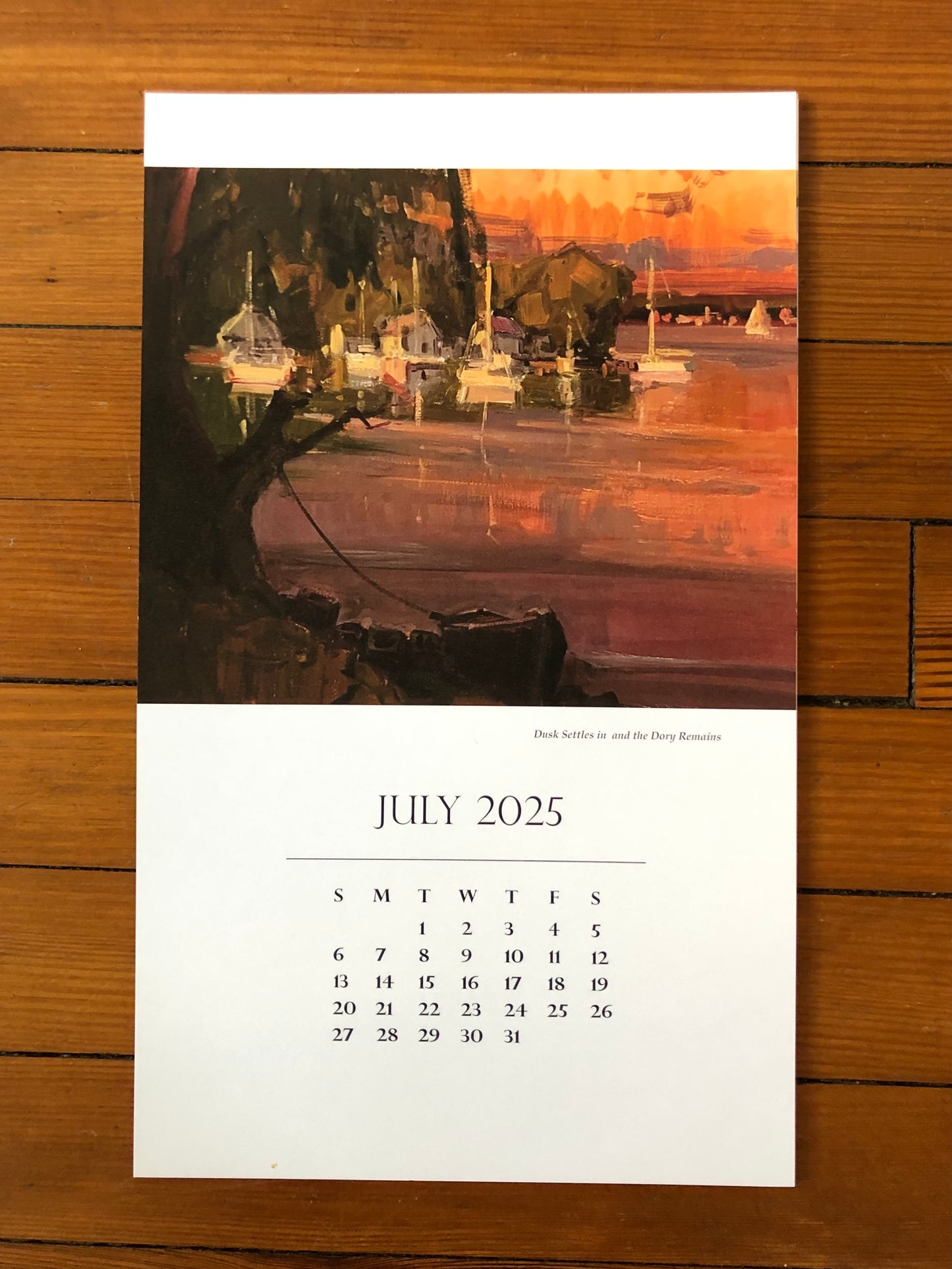 July 2025 Dusk setteling in and the dory remains