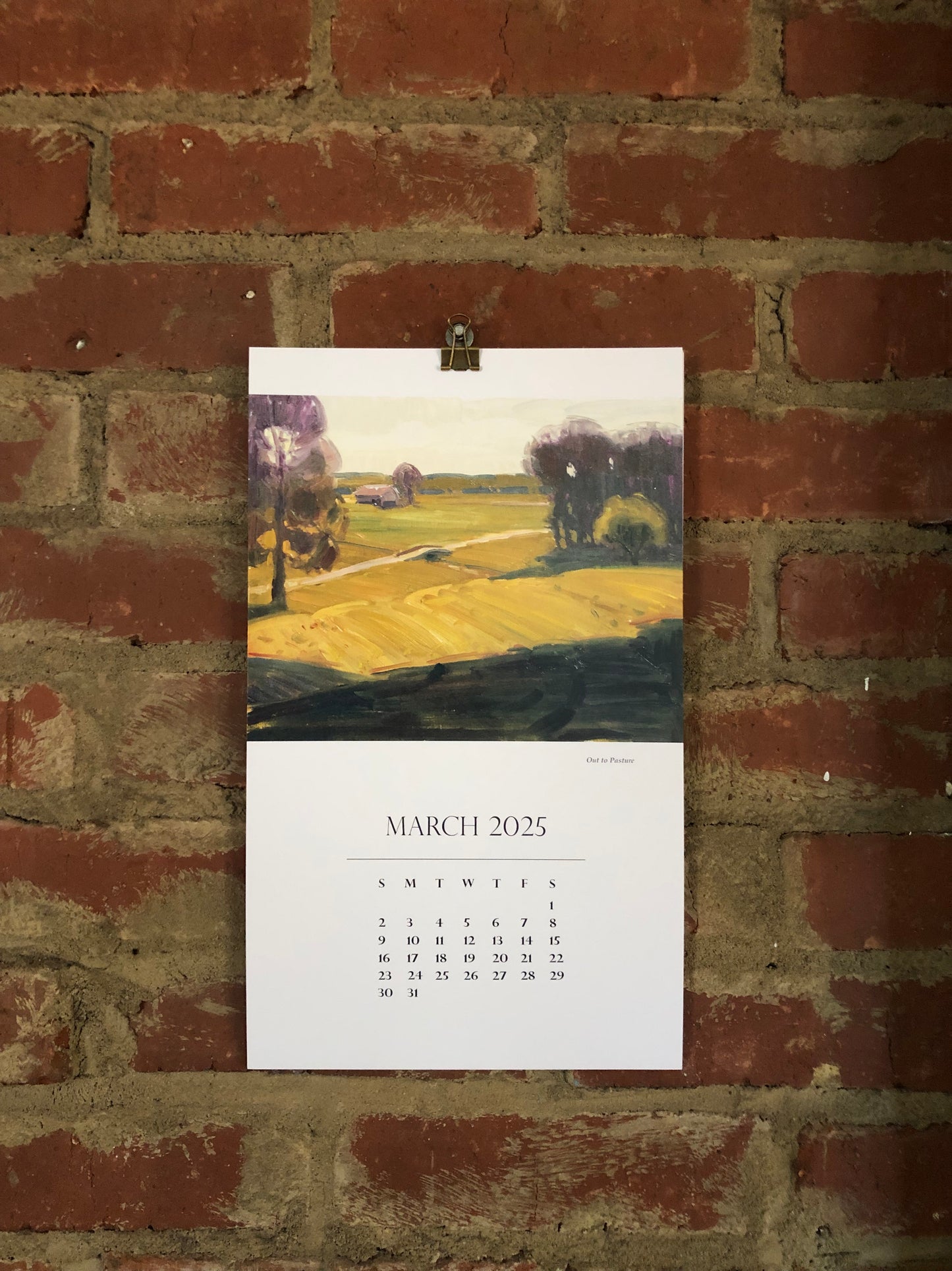 March 2025 hanging up