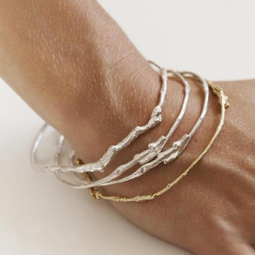 BRANCH BANGLE {yellow gold}