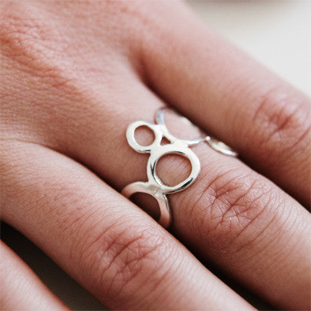 Sea Foam Ring in Recycled Sterling Silver