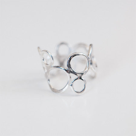 Sea Foam Ring in Recycled Sterling Silver