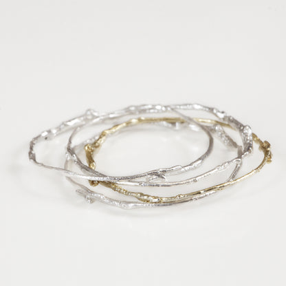 BRANCH BANGLE {yellow gold}